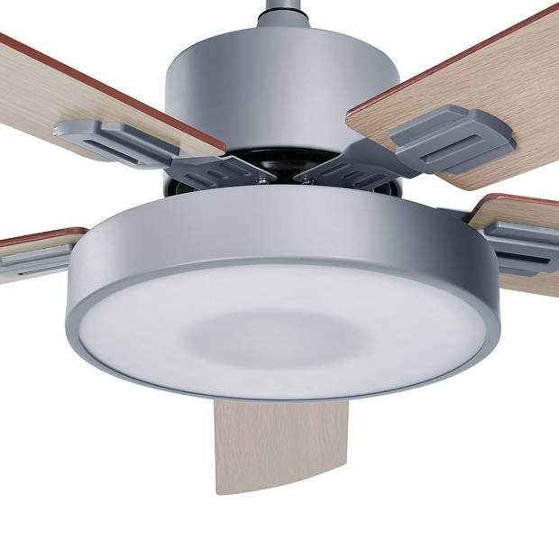 Beliani HOBBLE - Plafondlamp met ventilator-Grijs-IJzer