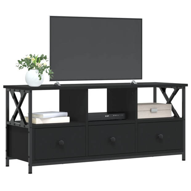 The Living Store Industriële TV-Kast - 102 x 33 x 45 cm - Zwart