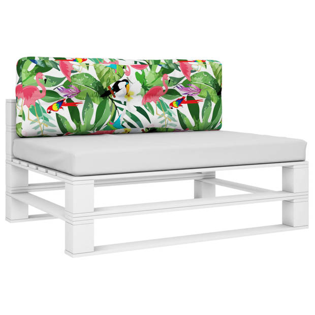 The Living Store Palletkussen - Polyester - 120x40x12 cm - Waterafstotend