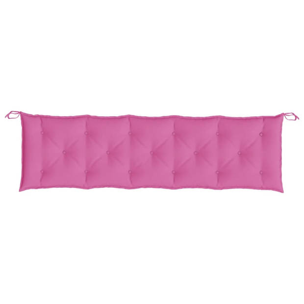 vidaXL Tuinbankkussen 180x50x7 cm oxford stof roze