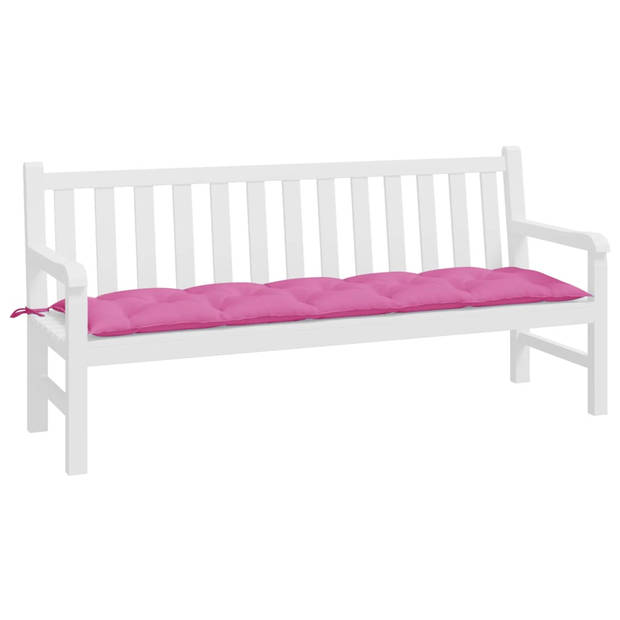 vidaXL Tuinbankkussen 180x50x7 cm oxford stof roze