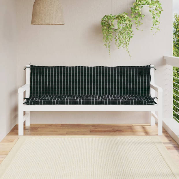 The Living Store Tuinbankkussen - Oxford stof - 180 x 50 x 7 cm - Holle vezel vulling