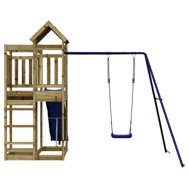 The Living Store Houten speelset - Speeltuin voor kinderen - Geïmpregneerd hout - Stevig en stabiel -