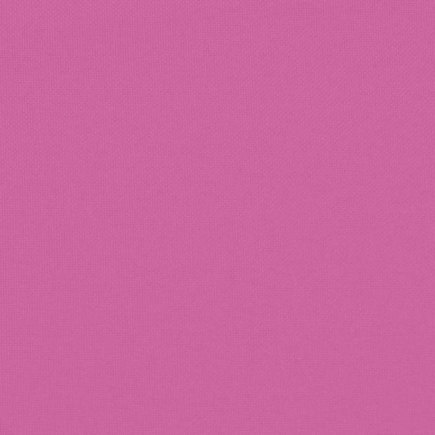 The Living Store Stoelkussens - Oxford stof - 40x40x3 cm - Roze - Set van 6