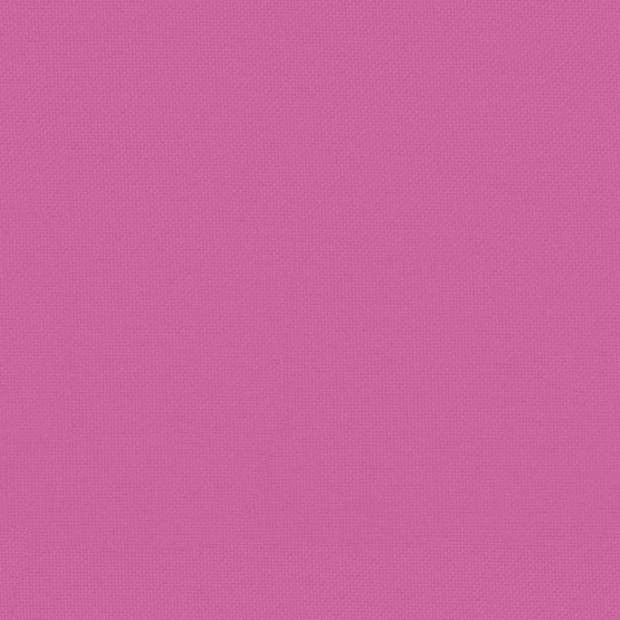 vidaXL Palletkussen 60x60x12 cm stof roze