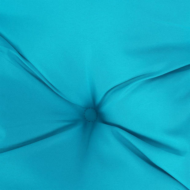 vidaXL Palletkussen 120x40x12 cm stof turquoise