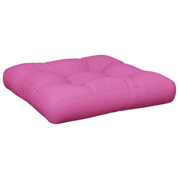 vidaXL Palletkussens 2 st stof roze