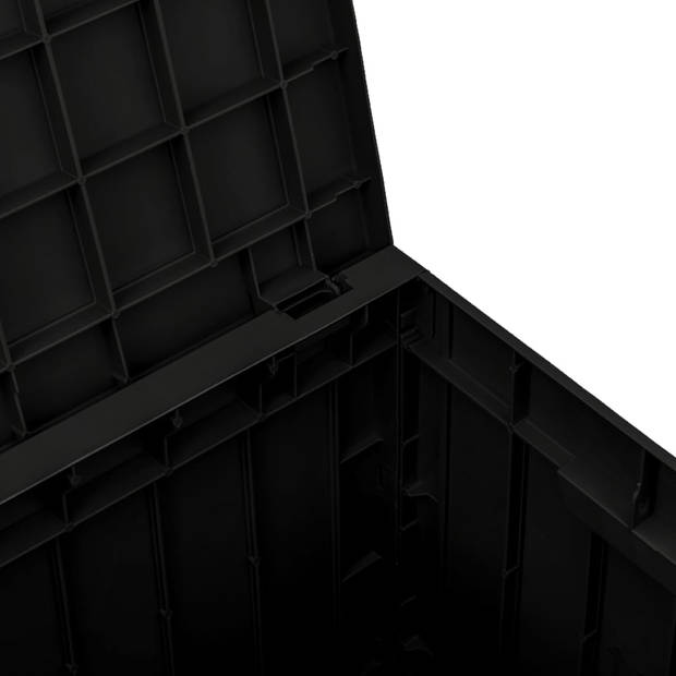 vidaXL Tuinbox 55,5x43x53 cm polypropeen zwart