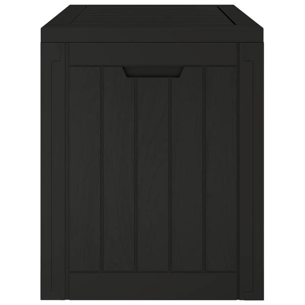 vidaXL Tuinbox 55,5x43x53 cm polypropeen zwart
