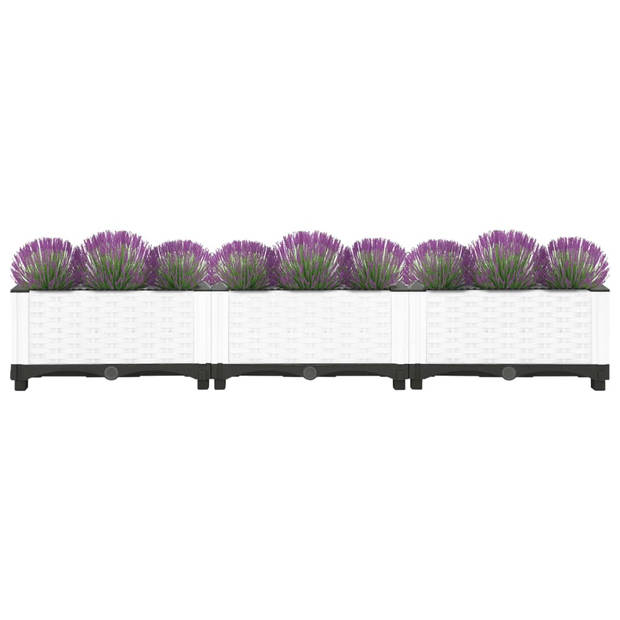 vidaXL Plantenbak verhoogd 120x40x23 cm polypropeen