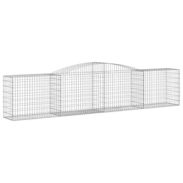 The Living Store Schanskorfset - 400x50x80/100 cm - Gegalvaniseerd ijzer