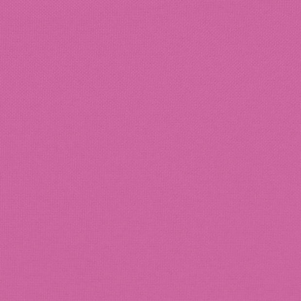 The Living Store Tuinbankkussens - 150 x 50 x 7 cm - Polyester - Roze