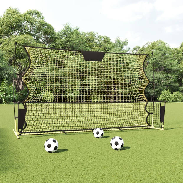 The Living Store Reboundnet Voetbal - 183 x 85 x 120 cm - Durable - Accurate ball return - Easy transport