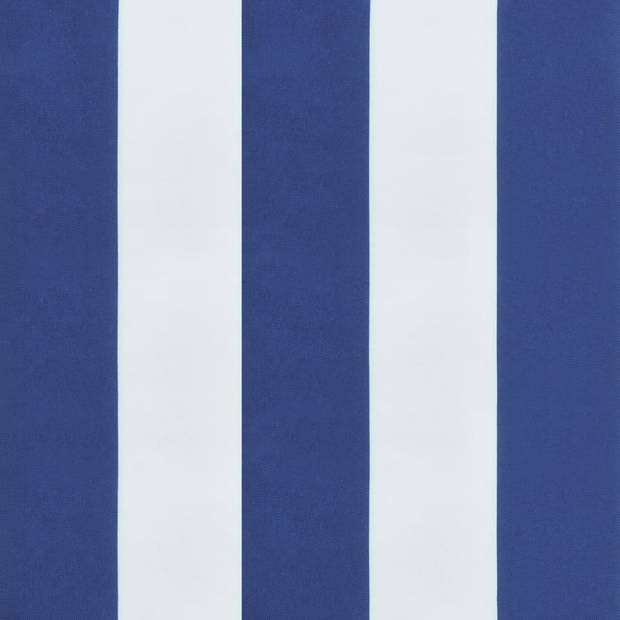vidaXL Palletkussen gestreept 50x40x12 cm stof blauw en wit