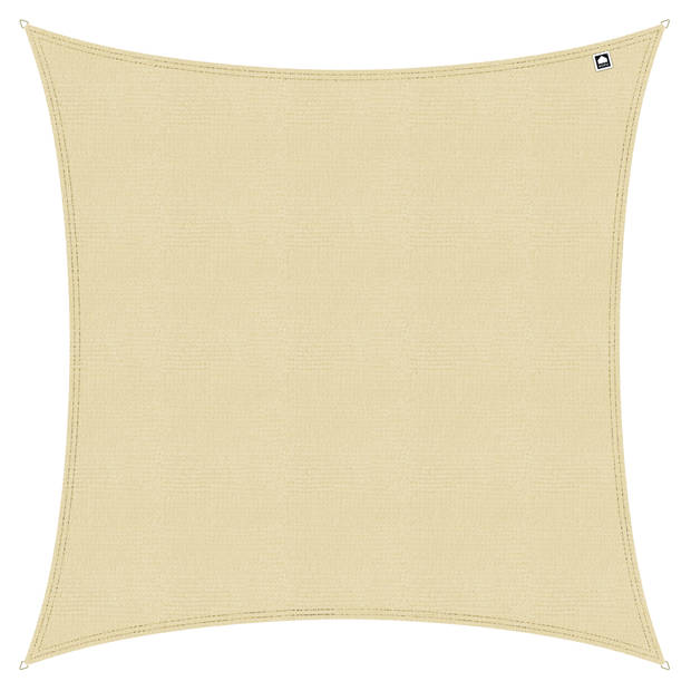 Kopu® Schaduwdoek Vierkant 5x5 m - 280 gram Waterdoorlatend - Creme