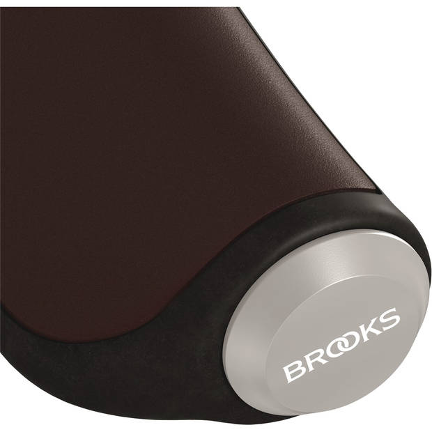 Brooks Handvatten Ergonomic Leather grip 100/130mm a. brown