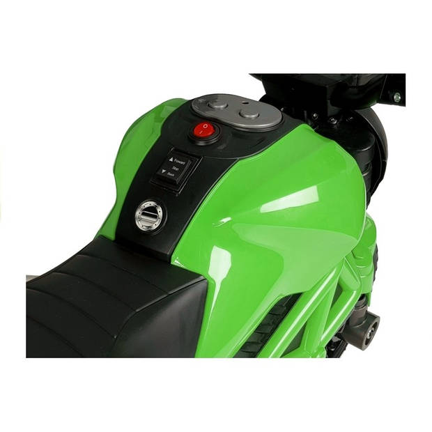 Elektrische naked bike - kindermotor - motor voor kinderen tot 25kg max 1-3 km/h groen