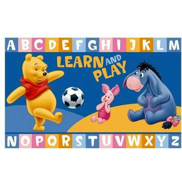 Disney - Winnie the Pooh, Winnie de Poeh - Speelkleed - Letters Leren - 80 x 140 cm