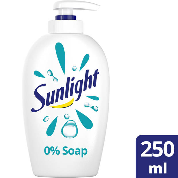 Sunlight - Zeep - Vloeibare Handzeep - 0% Zeep - Gevoelige huid - 6 x 250 ml - Voordeelverpakking