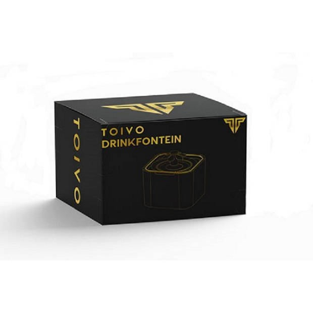 Toivo Drinkfontein - Wit / Grijs - 2,5 Liter- Fluisterstil - Incl. 4 filters en cleaning tool - Waterfontein Kat