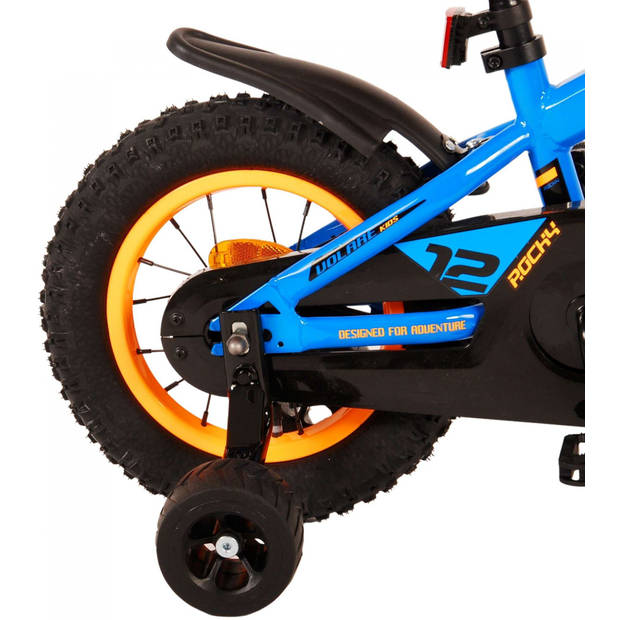 Volare Jongensfiets Rocky 12 Inch 20 cm Jongens Terugtraprem Blauw