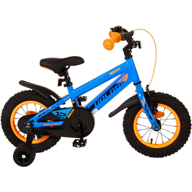 Volare Jongensfiets Rocky 12 Inch 20 cm Jongens Terugtraprem Blauw