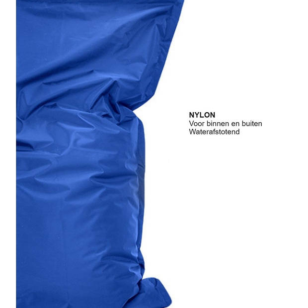 Bobbel Home - Zitzak Bella - Ruime zitzakken - Kussen - Nylon - 100x150 cm - Voor Binnen en Buiten - Marine Blauw