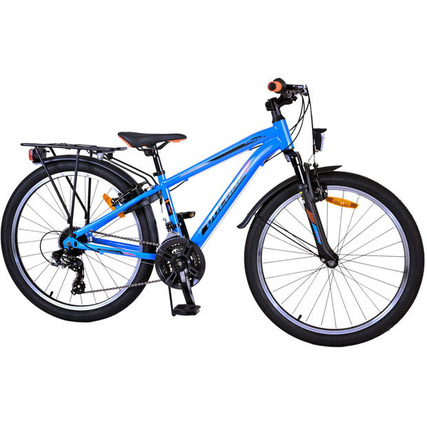 Volare Jongensfiets Cross 24 Inch 31,75 cm Jongens 18V V-Brakes Blauw/Zwart