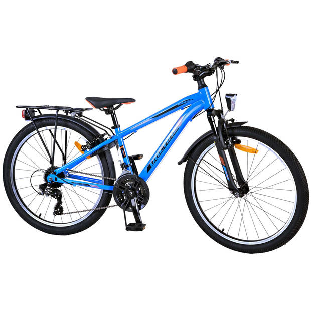 Volare Jongensfiets Cross 24 Inch 31,75 cm Jongens 18V V-Brakes Blauw/Zwart