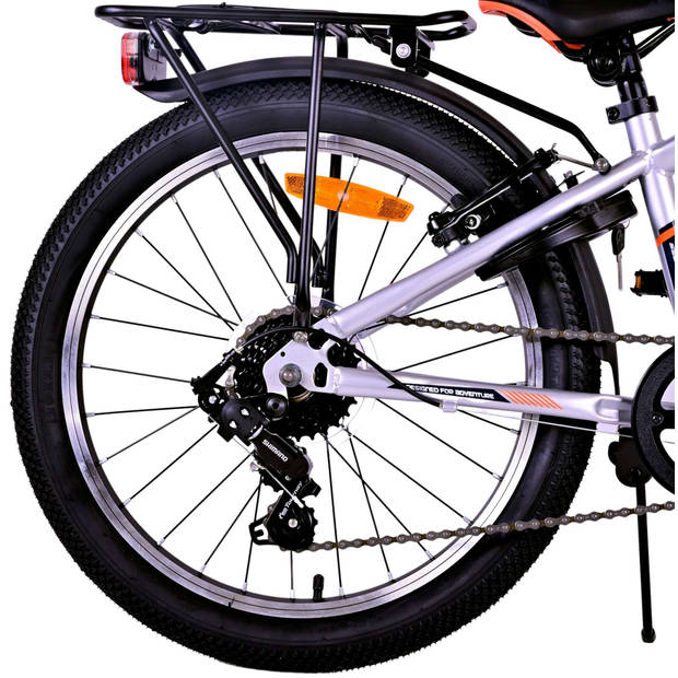 Volare Jongensfiets Cross 20 Inch 27 cm Jongens 6V V-Brakes Zilver/Zwart