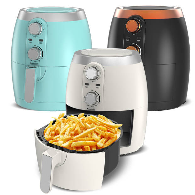 TurboTronic AF10M Airfryer - Heteluchtfriteuse - 3.5L - Wit