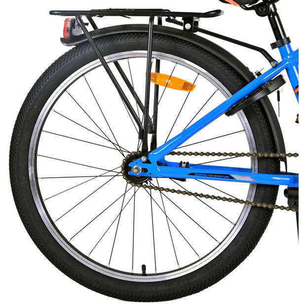 Volare Jongensfiets Cross 24 Inch 31,75 cm Jongens Terugtraprem Blauw/Zwart