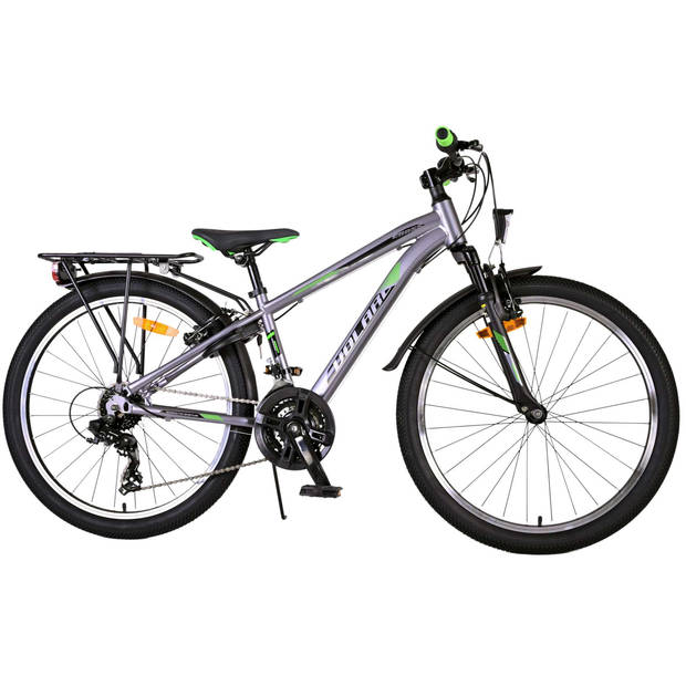 Volare Jongensfiets Cross 24 Inch 31,75 cm Jongens 18V V-Brakes Grijs/Zwart