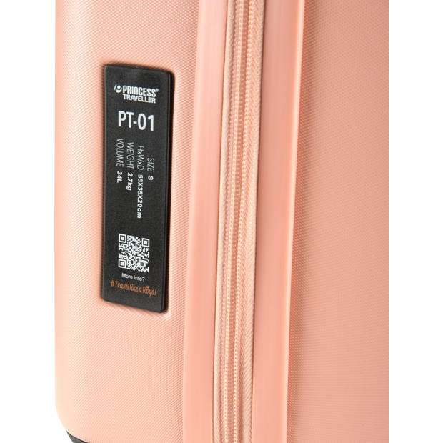 Princess Traveller PT01 Deluxe - Reiskoffer - Peony Pink - L - 77cm