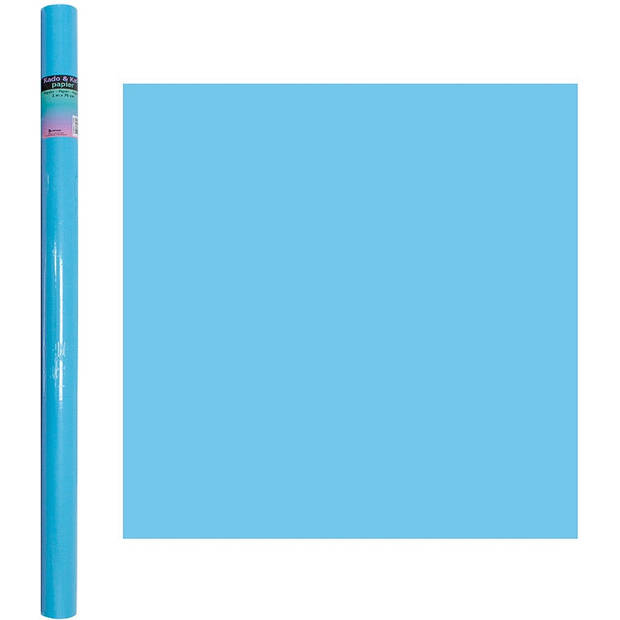 Babyshower/geboorte Inpakpapier Cadeaupapier - 3 Rollen - Pastel Blauw, Groen, Roze - 2 meter x 70 cm