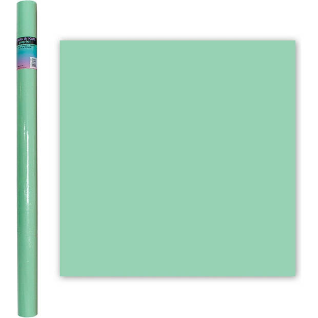 Babyshower/geboorte Inpakpapier Cadeaupapier - 3 Rollen - Pastel Blauw, Groen, Roze - 2 meter x 70 cm