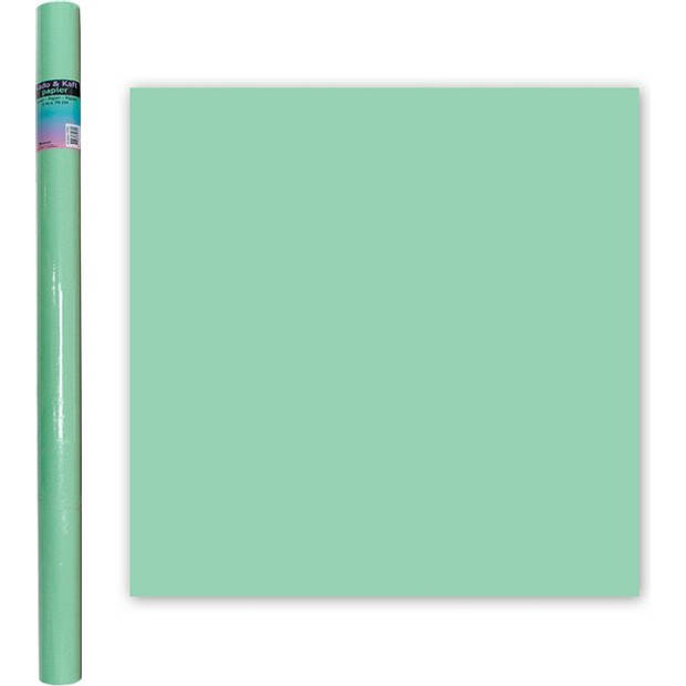 Inpakpapier Cadeaupapier - 6 Rollen - Pastel Blauw, Groen, Roze - 2 meter x 70 cm