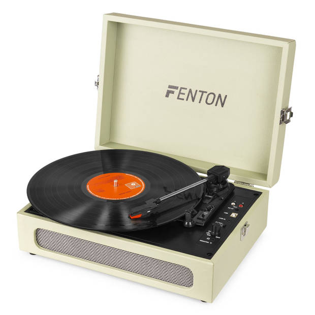 Fenton RP118C retro platenspeler met Bluetooth in /out en USB - Groen