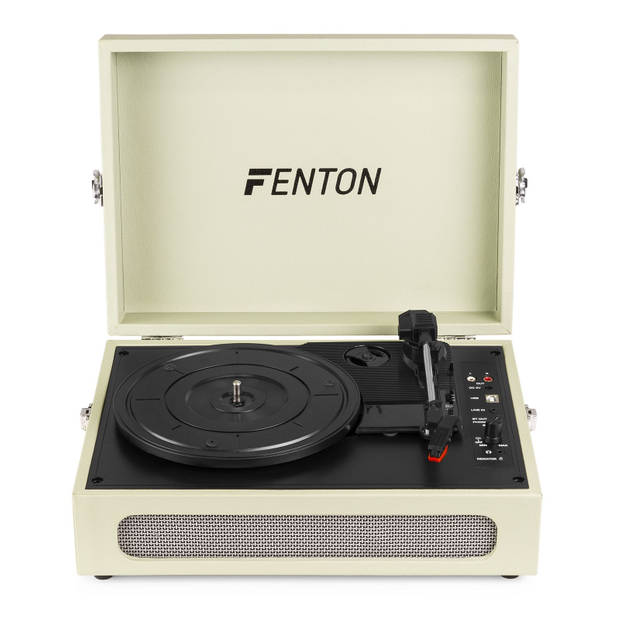 Fenton RP118C retro platenspeler met Bluetooth in /out en USB - Groen