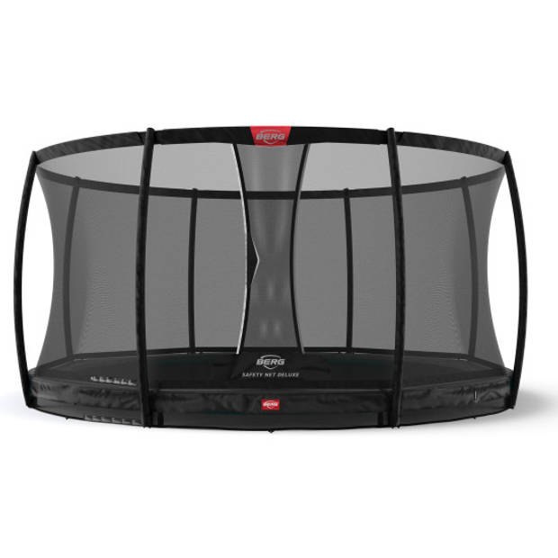 BERG Trampoline Champion Inground 330 Black Limited Edition + Safetynet Deluxe - met Airflow - zwart