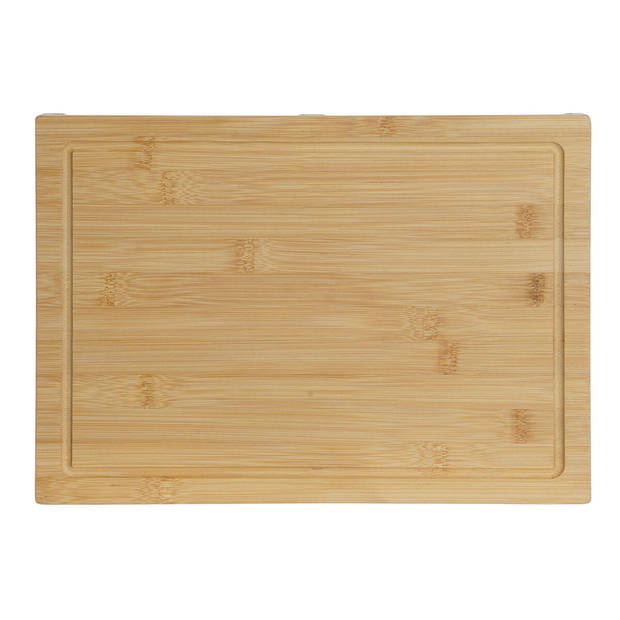 Snijplank DKD Home Decor Natuurlijk Bamboe 35 x 25 x 3 cm