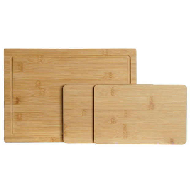 Snijplank DKD Home Decor Natuurlijk Bamboe 35 x 25 x 3 cm