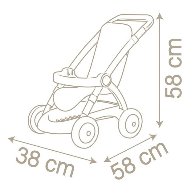 Poppenwagen Smoby Stroller (58 cm)