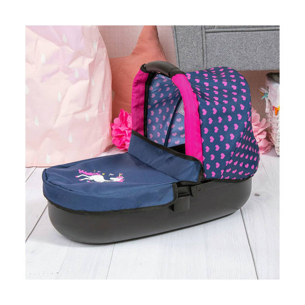 Poppenwagen Reig Stule Pram Marineblauw 63 cm