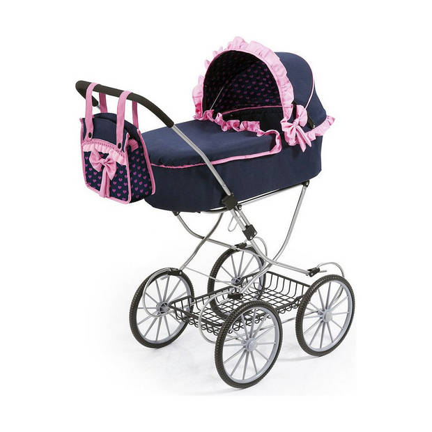 Poppenwagen Reig Dolls Pram Marineblauw 64 cm