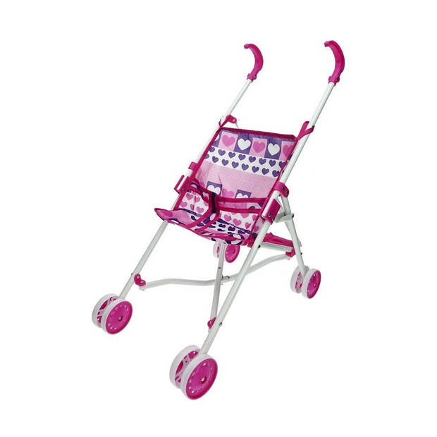 Poppenwagen Reig Blauw Roze Opvouwbaar 25,5 x 41,5 x 55,5 cm