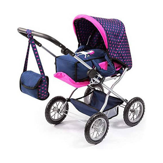 Poppenwagen Reig Big Combi Blauw Roze