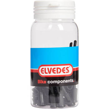 Elvedes Kabelhoedje tip 5mm PVC zwart (50x) ELV2012106