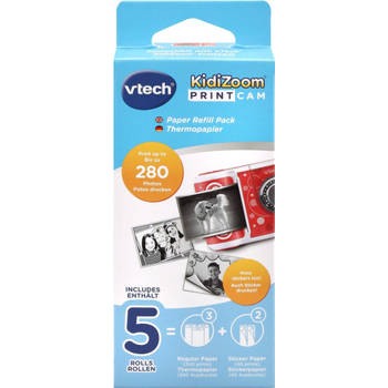 VTech KidiZoom Print Cam - Papier Refill Pack - 5 Rollen
