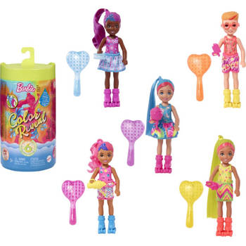 Barbie Chelsea - Color Reveal 6 - Neon Tie-Dye - Modepop - Prijs per Stuk